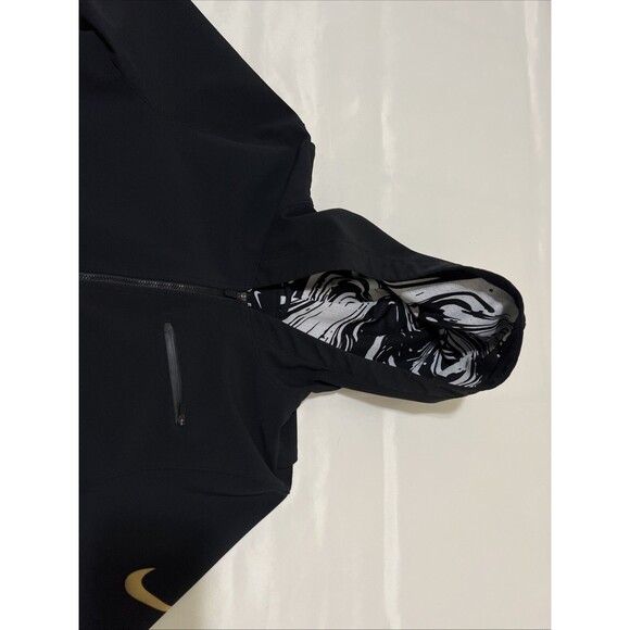 Nike Jordan Dry Fit Jacket BHM Black History Month Men's M Slim Cut Gold Swish - Picture 6 of 16
